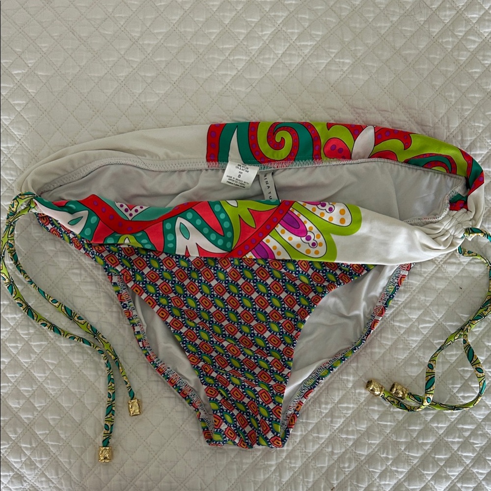 Trina Turk Multicolor Swirl Bikini Bottom